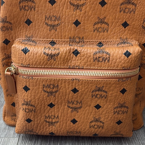 MCM Stark Visetos Small Side-Stud Backpack, EUC - Picture 3 of 10